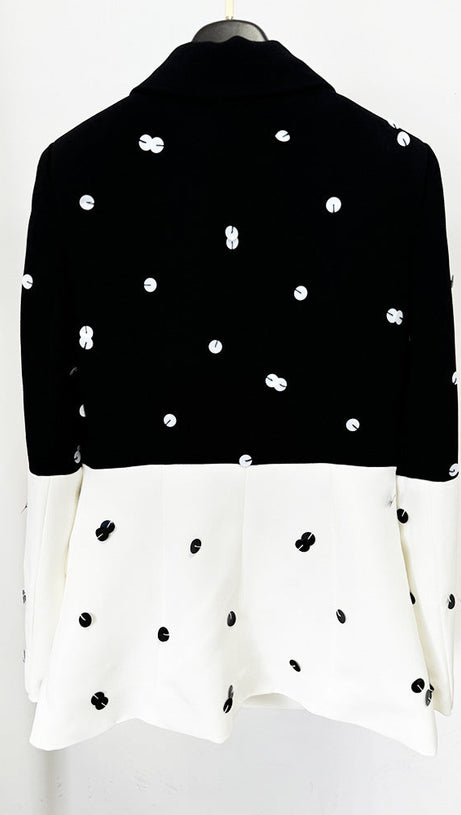 STRUCTURED SQUARE SHOULDER BLAZER SUIT