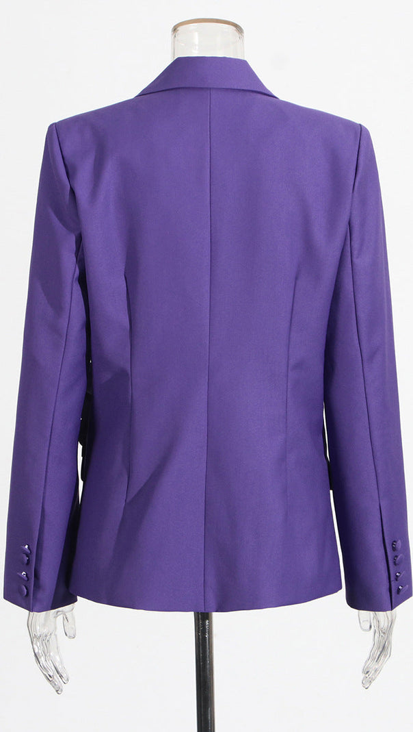 AIIZIE AHARON FLOWER LAPEL CROSS BLAZER - product image