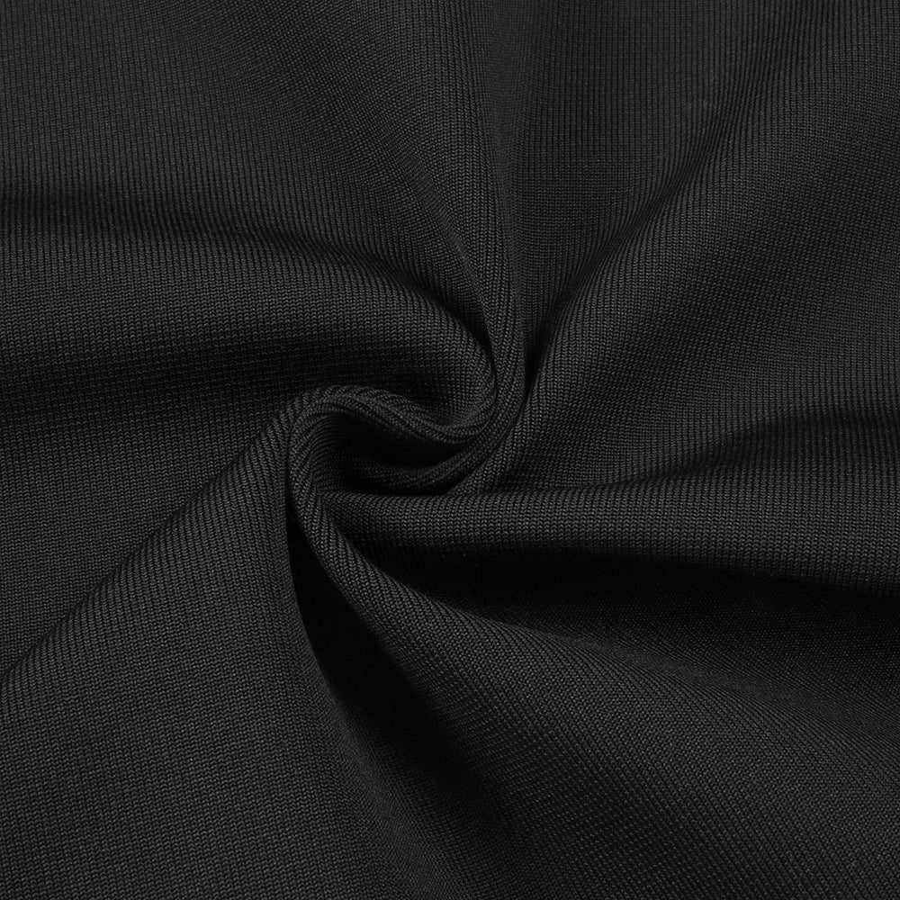 ABITO LUNGO IN MAGLIA CON SPACCO SUL RETRO NERO