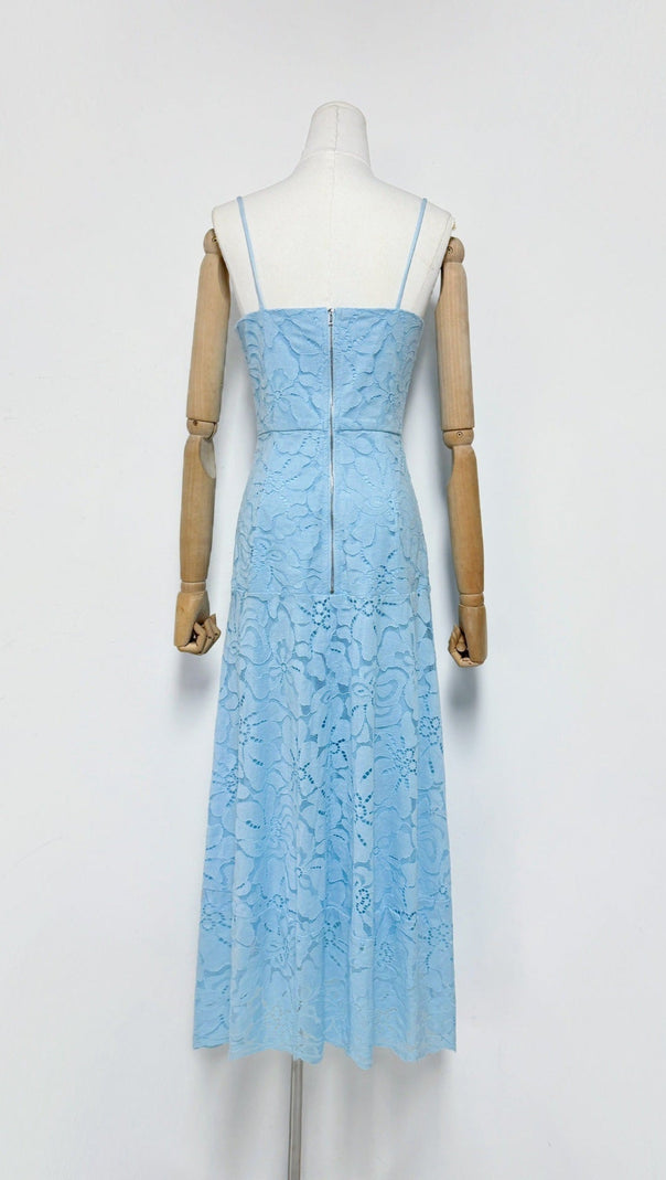 AIIZIE SAMANTHA HOLLOW OUT SLEEVELESS MAXI DRESS IN BLUE - product image