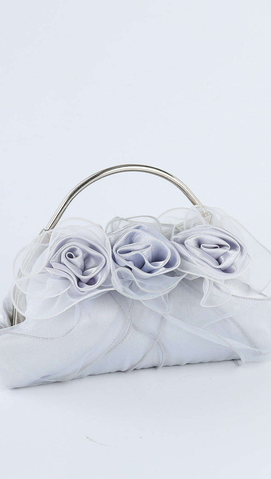 FLOWER EMBELLISHED CLUTCH