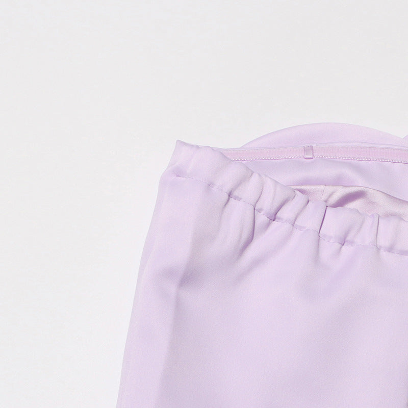 3D BLUMEN TOPS IN LILA