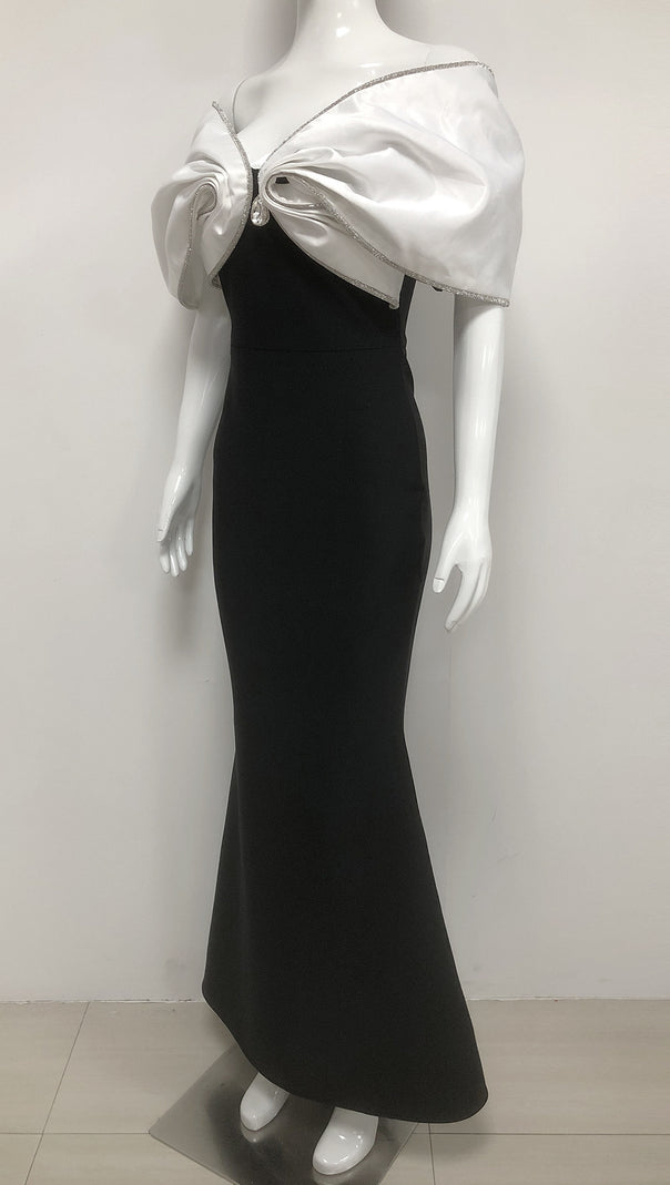 AIIZIE EMBELLISHED OFF SHOULDER GOWN MAXI DRESS - product image