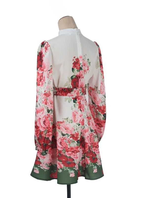 ISABELLA FLORAL PATTERN MINI DRESS