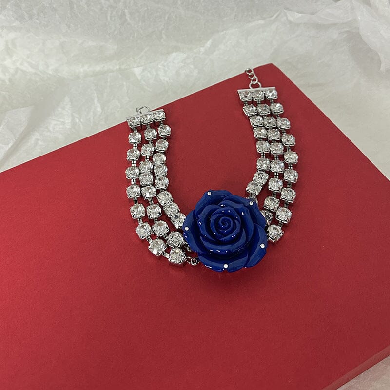 CRYSTAL ROSE NECKLACE