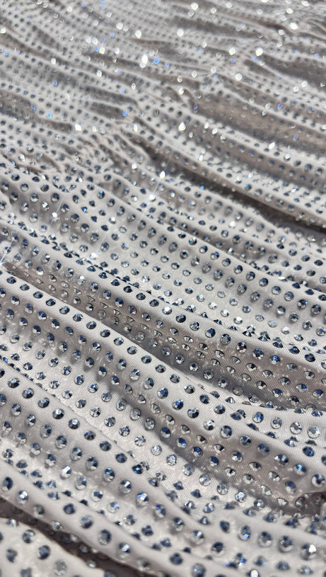 RUCHED SEQUIN BODYCON MAXI DRESS IN APRICOT