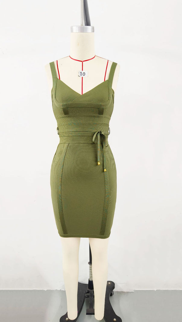 AIIZIE BANDAGE ELEGANCE SHEATH MINI DRESS - product image
