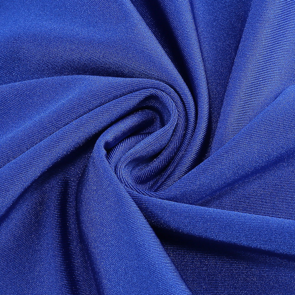 AIIZIE SLEEVELESS DEEP V NECK SHIRRED FRONT FISHTAIL GOWN - product image