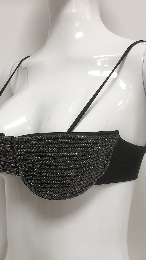 AIIZIE BLACK BIKINI BRA - product image