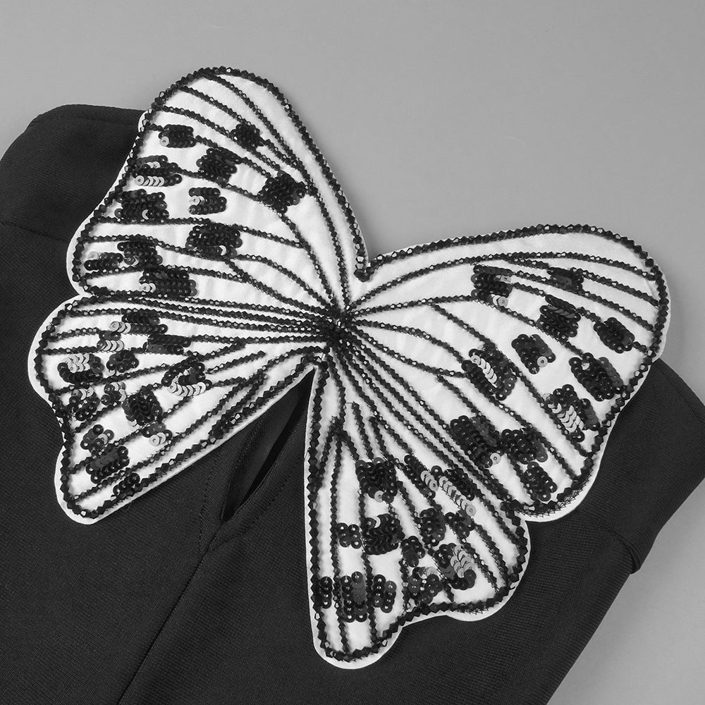 AIIZIE BUTTERFLY EMBROIDERED DRESS - product image
