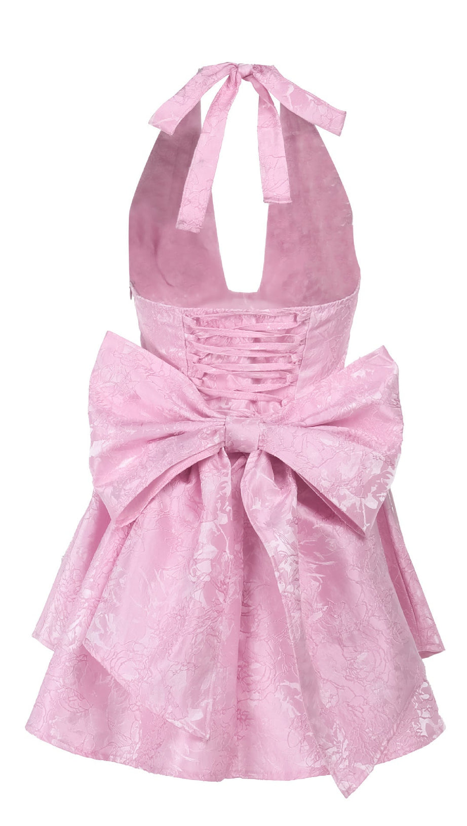 DEEP V-NECK SHORT FLORAL HOMECOMING DRESS