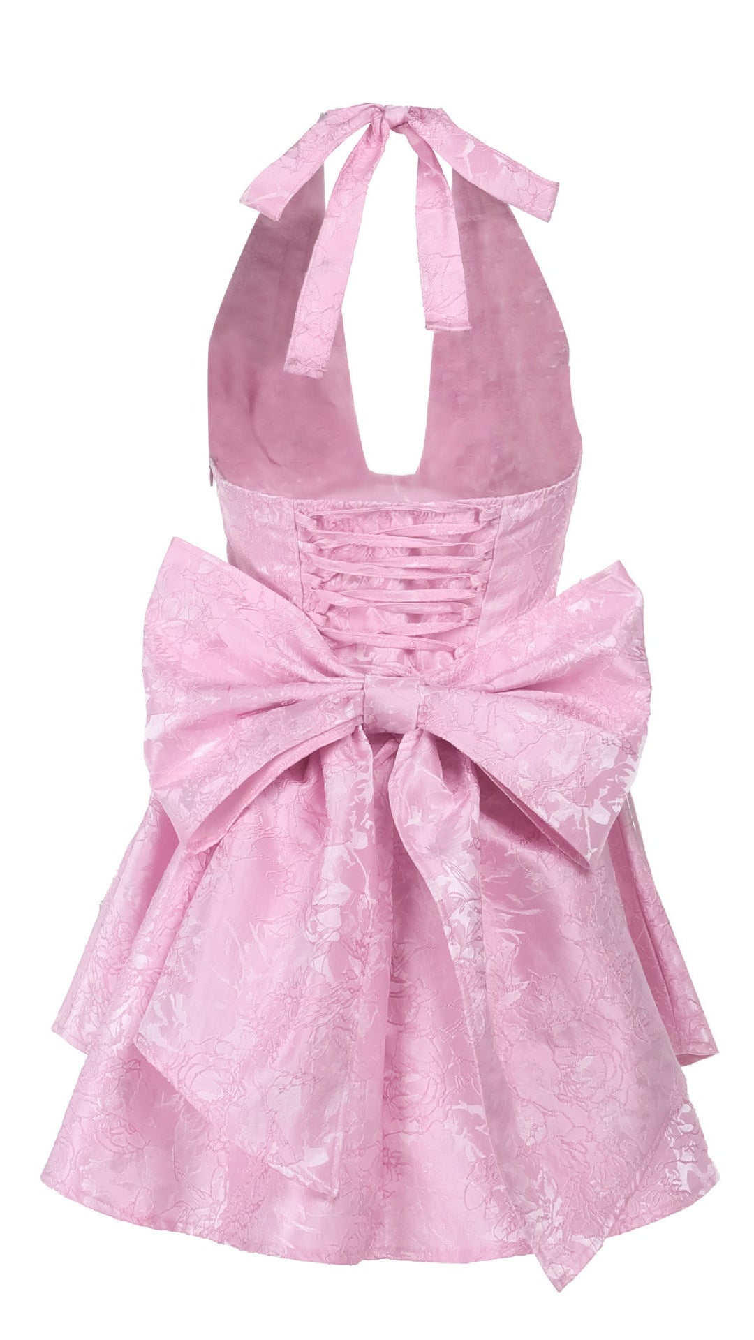 AIIZIE DEEP V-NECK SHORT FLORAL HOMECOMING DRESS - product image
