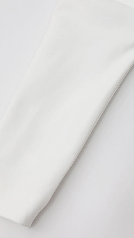 ARLENE YELLOW LONG SLEEVED CUT OUT SILK TAFFETA MIDI DRESS