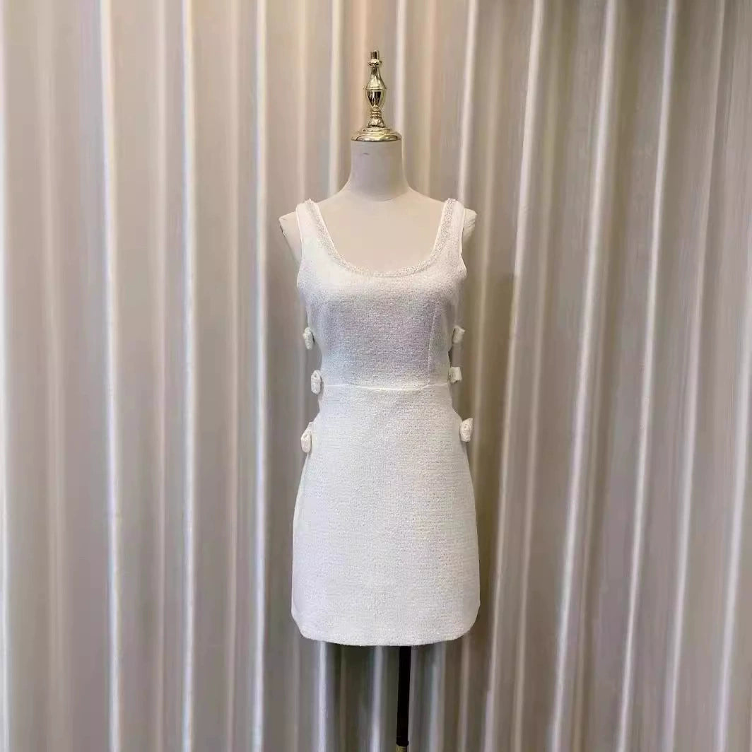 AIIZIE BOUCLE CUT OUT MINI DRESS - product image