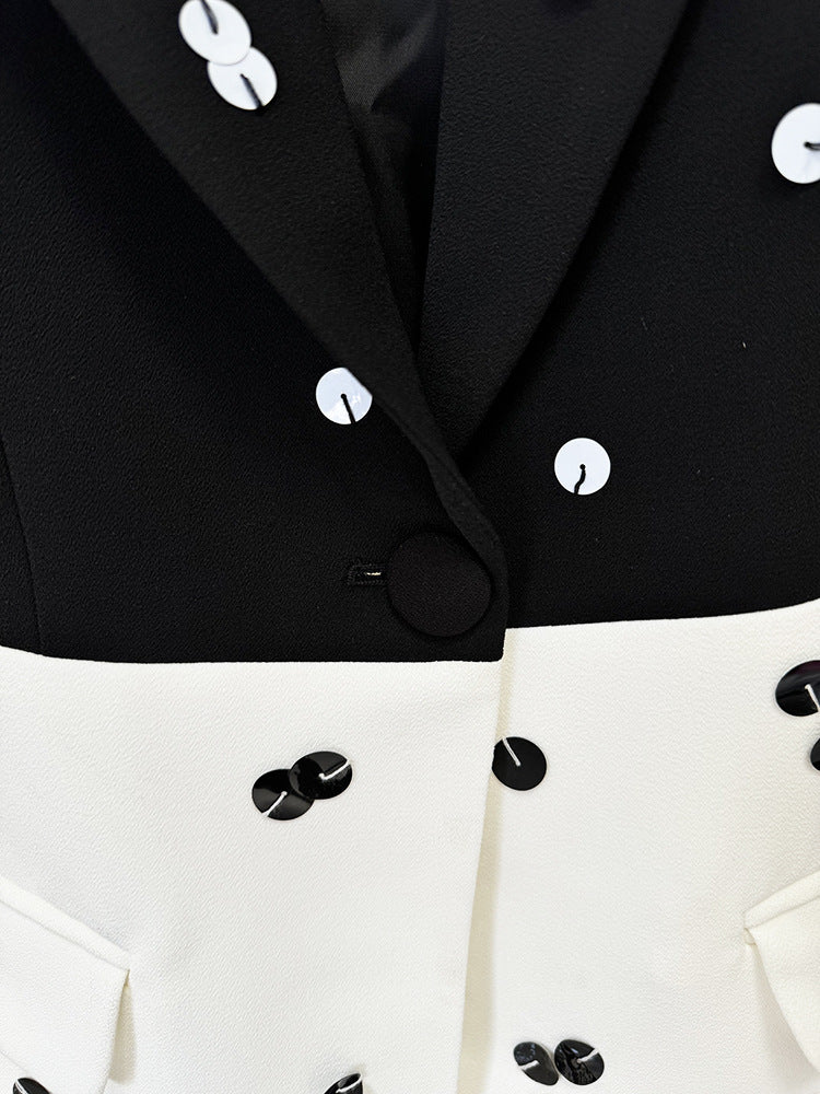 AIIZIE STRUCTURED SQUARE SHOULDER BLAZER SUIT - product image