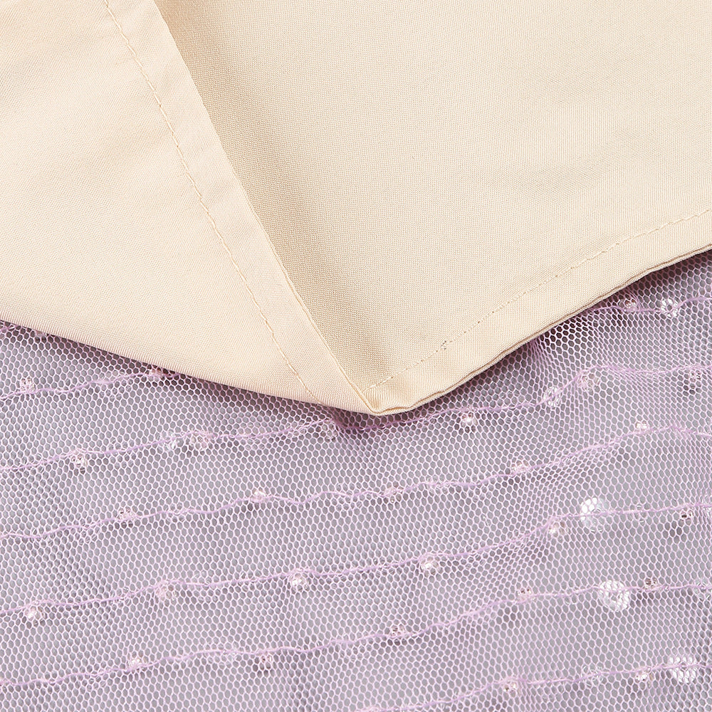 AIIZIE SEQUIN GLITTERING MAXI DRESS IN PALE PURPLE - product image