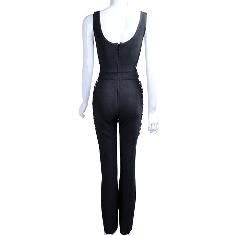 BLACK TIE - WAIST JUMPSUIT