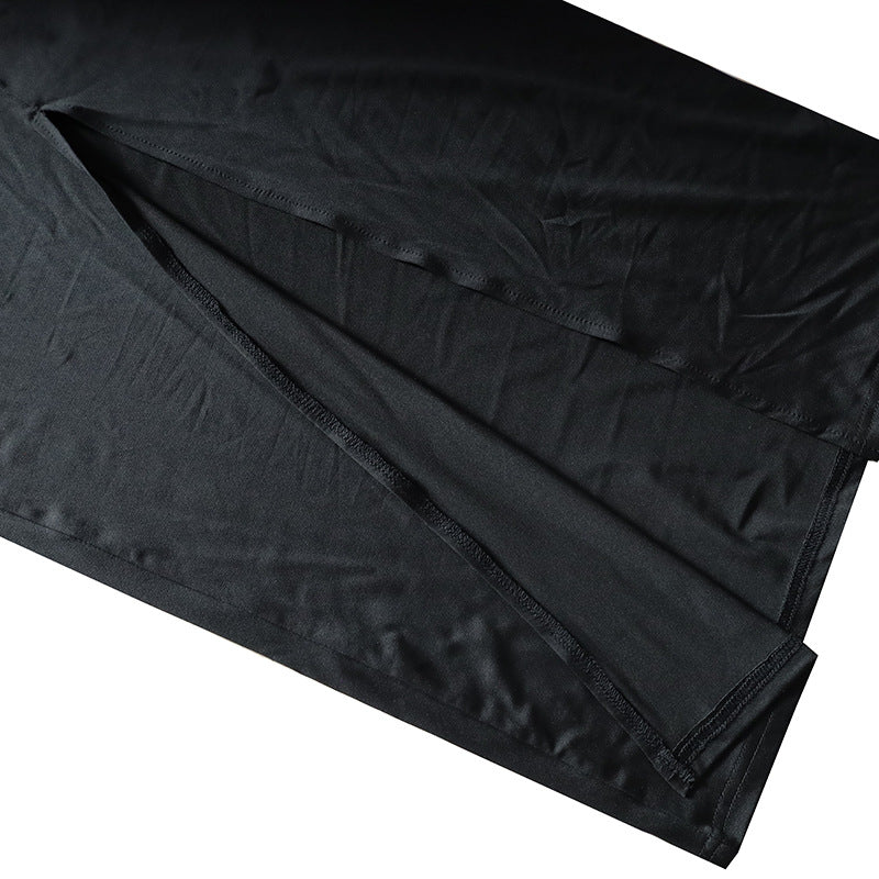 FLOWER HALTER CUT OUT DRESS IN BLACK