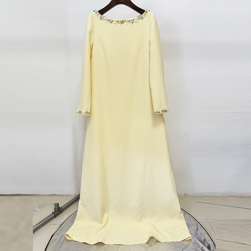 Blush Pink Kaftan-Style Maxi Dress