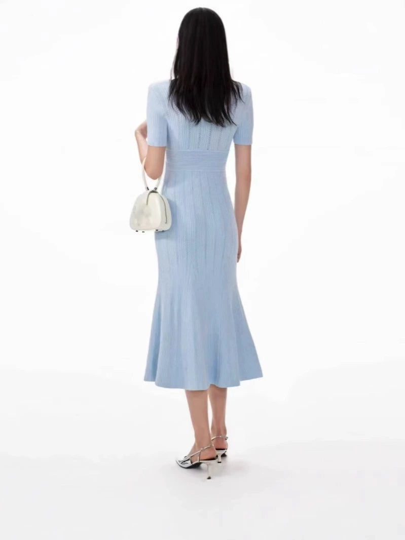 AIIZIE DOLORES POINTELLE MIDI DRESS - product image