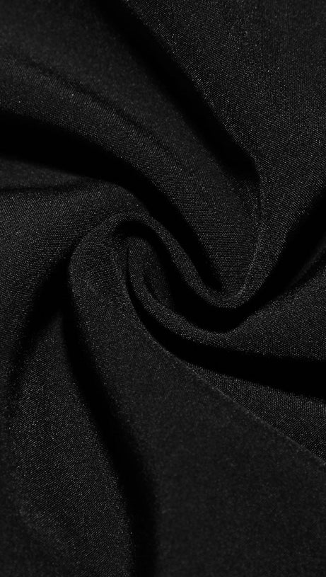 BACKLESS BOW MINI DRESS IN BLACK