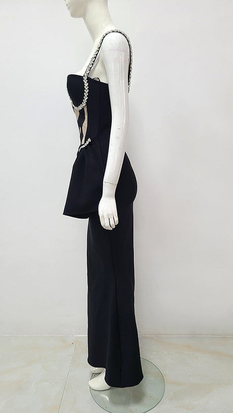 CRYSTAL MERMAID BANDAGE DRESS