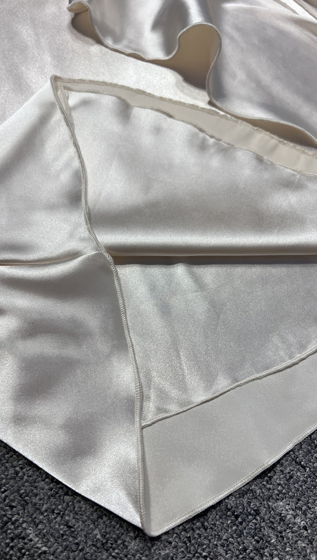 OFF-THE-SHOULDER DRESS V-NECK BACKSTRAP LONG DRESS