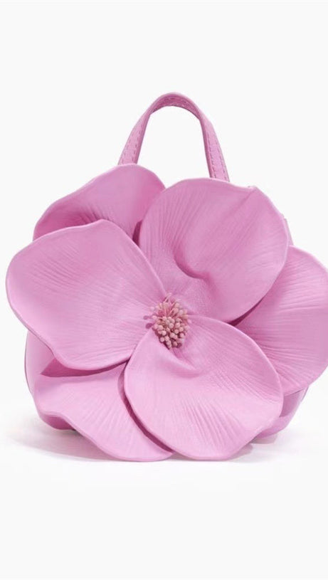 FLORAL PU LEATHER HANDBAG