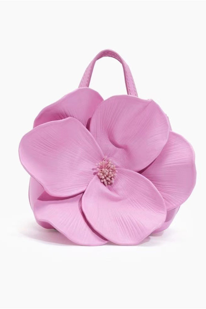 FLORAL PU LEATHER HANDBAG