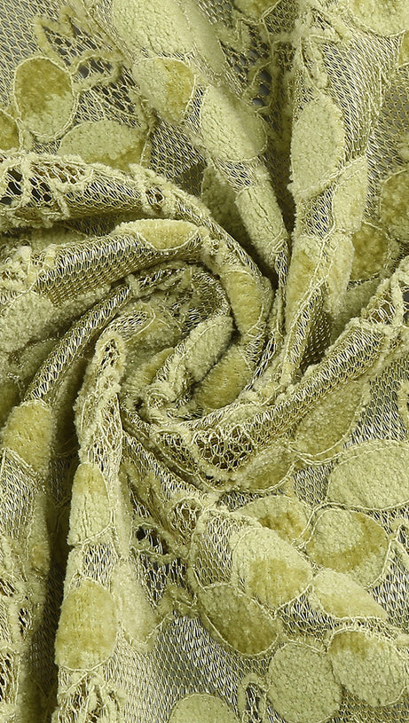 Grüne Midikleider mit Spitze und Kristallen