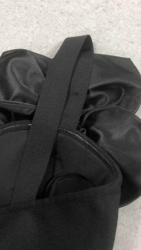 STRAPLESS FLORAL MESH BANDAGE DRESS MIDI DRESS BLACK