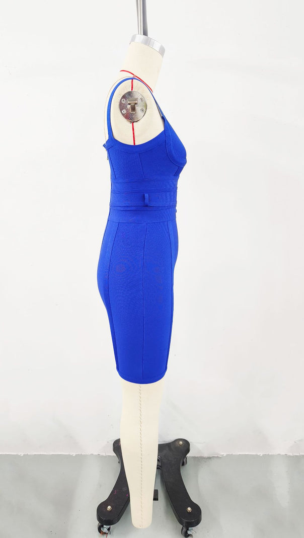 AIIZIE AZURE ELEGANCE SHEATH MINI DRESS - product image