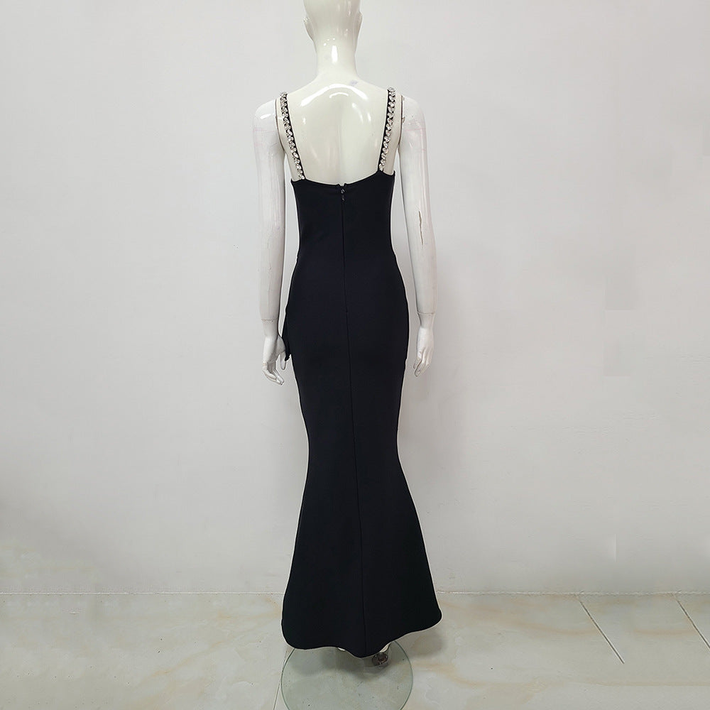 AIIZIE CRYSTAL MERMAID BANDAGE DRESS - product image