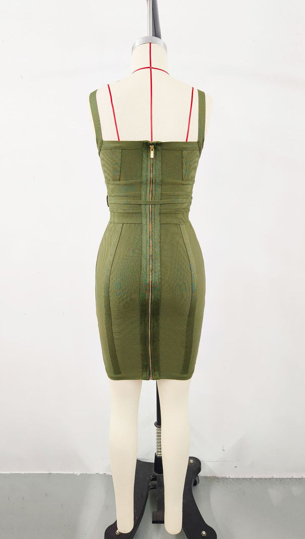 AIIZIE BANDAGE ELEGANCE SHEATH MINI DRESS - product image