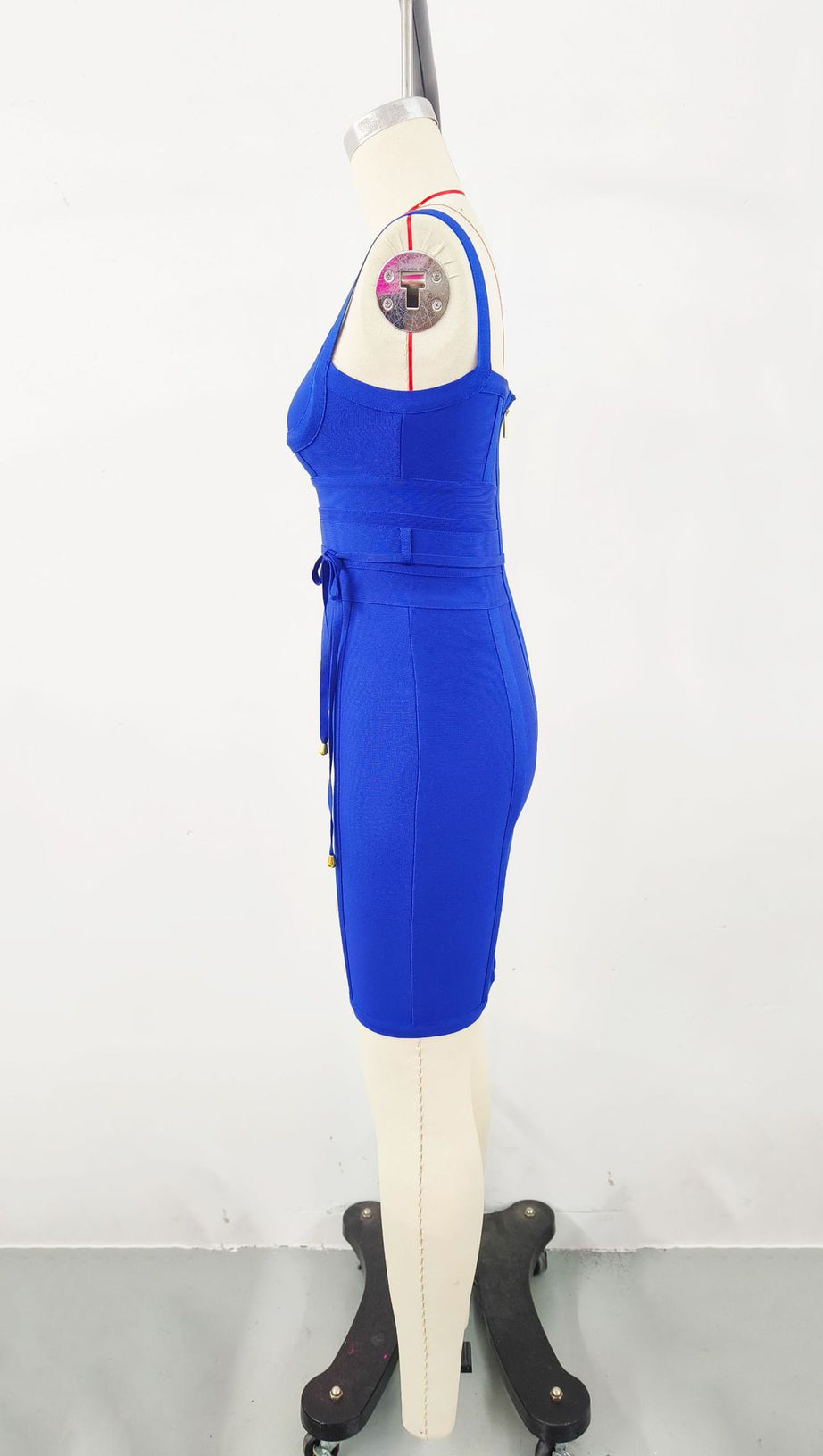 Azure Elegance Etui-Minikleid