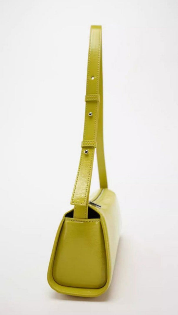 AIIZIE JAMIE MIRROR LEATHER BAGUETTE BAG - product image