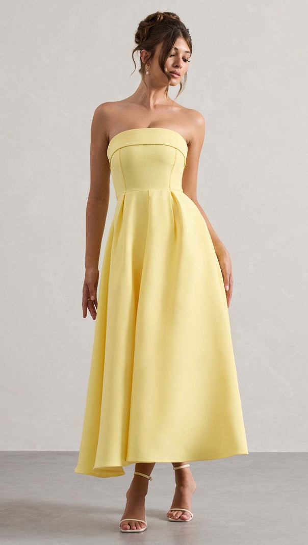 AIIZIE white bandeau midi dress - product image