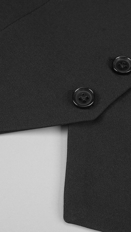 SILK CROP TOP MAXI SKIRTS 2 PIECES SETS IN BLACK