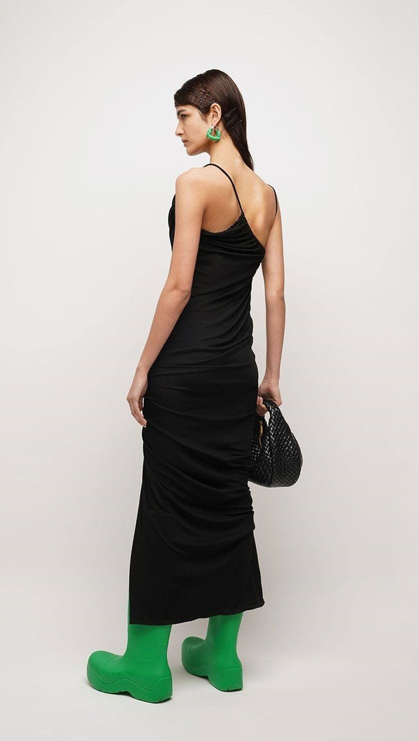 FRENCH BLACK SLING DRESS KNIT BANDAGE