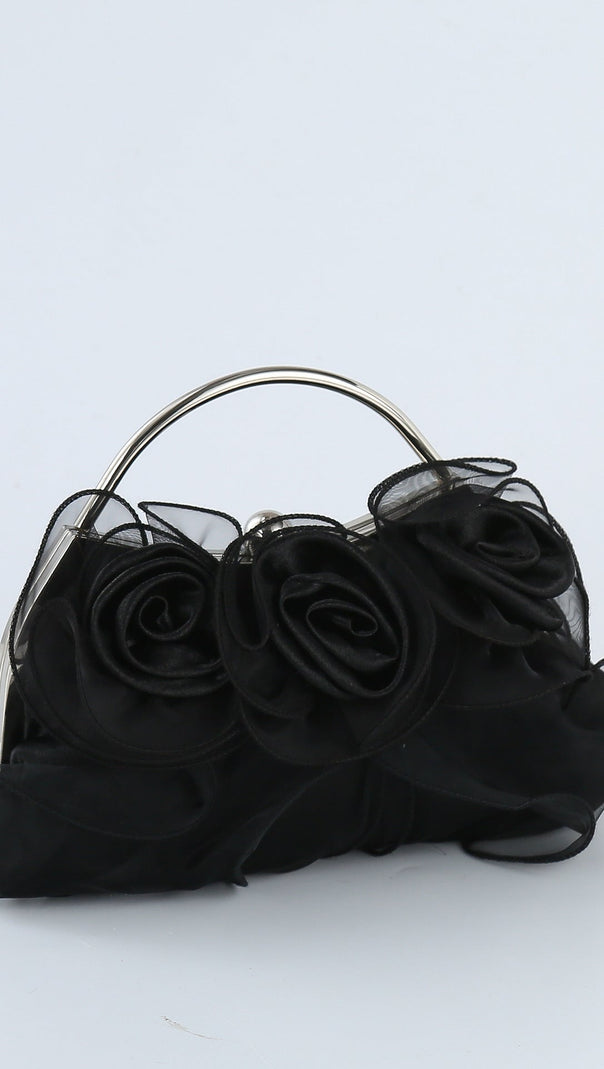 Clutch mit Blumenverzierung