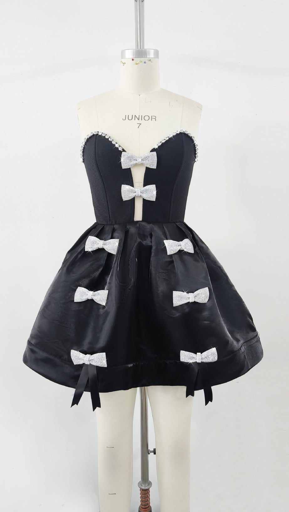 Bow Diamond Geburtstagsabend-Minikleid