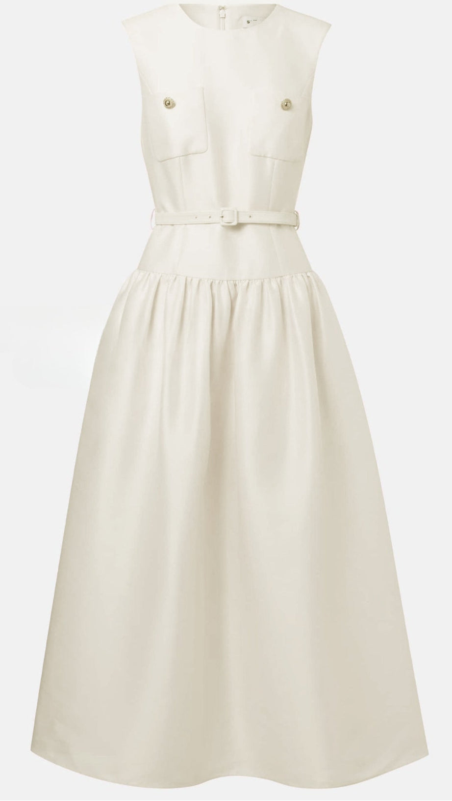 jocelyn Bowknot-Side Bandage Strapless maxi Dress in apricot