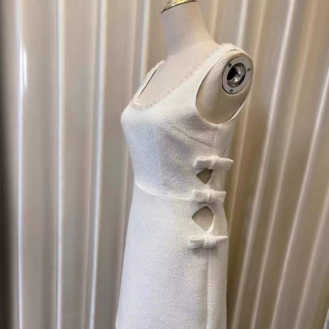 AIIZIE BOUCLE CUT OUT MINI DRESS - product image
