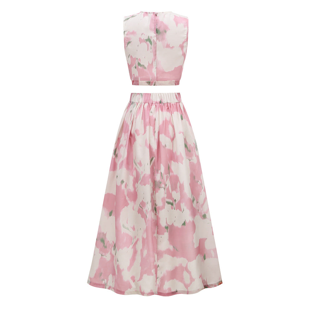 AIIZIE CREAM SATIN CORSET MINI DRESS WITH BUTTON FRONT - product image