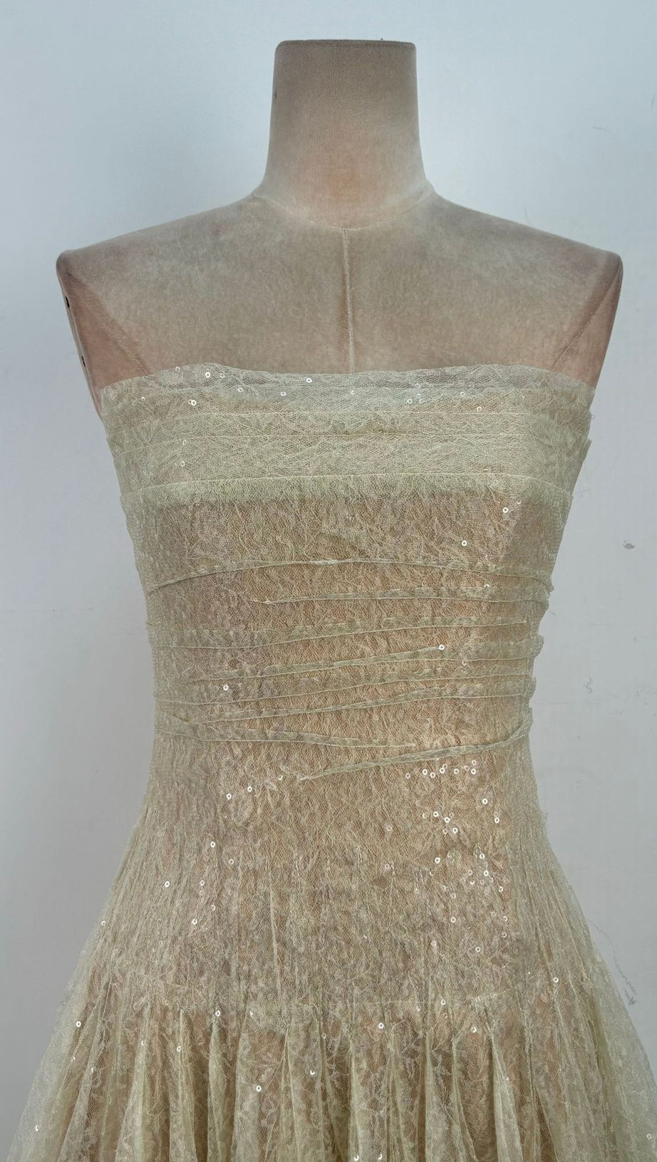 CAROL DRAPED LACE MAXI DRESS IN MINT