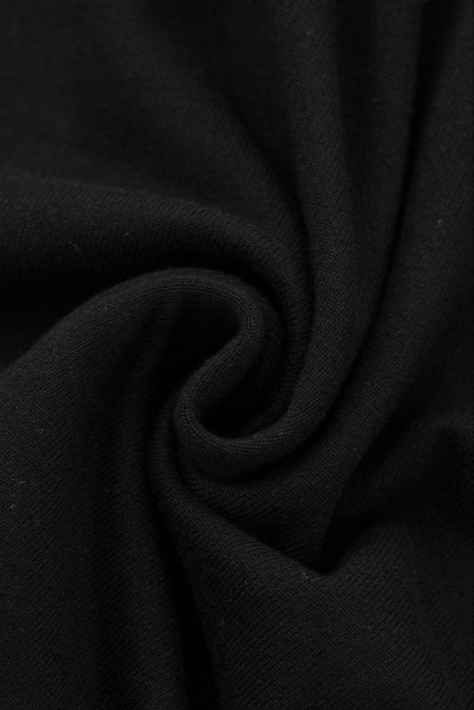 AIIZIE BLACK SLEEVELESS WITH TWISTED DRAPED RIBBONS MINI DRESS - product image