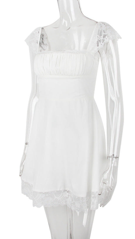 MINI ABITO IN PIZZO DI RASO