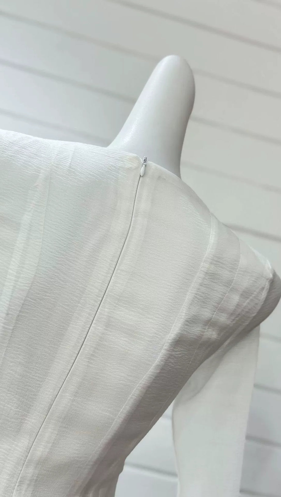 AGATHA WHITE SEMI-SHEER FLARED MINI DRESS