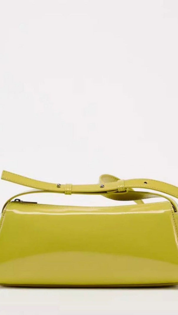 AIIZIE JAMIE MIRROR LEATHER BAGUETTE BAG - product image