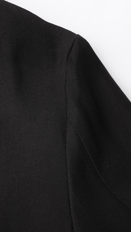 Melany – Durchsichtiges Schnürhemd in Schwarz